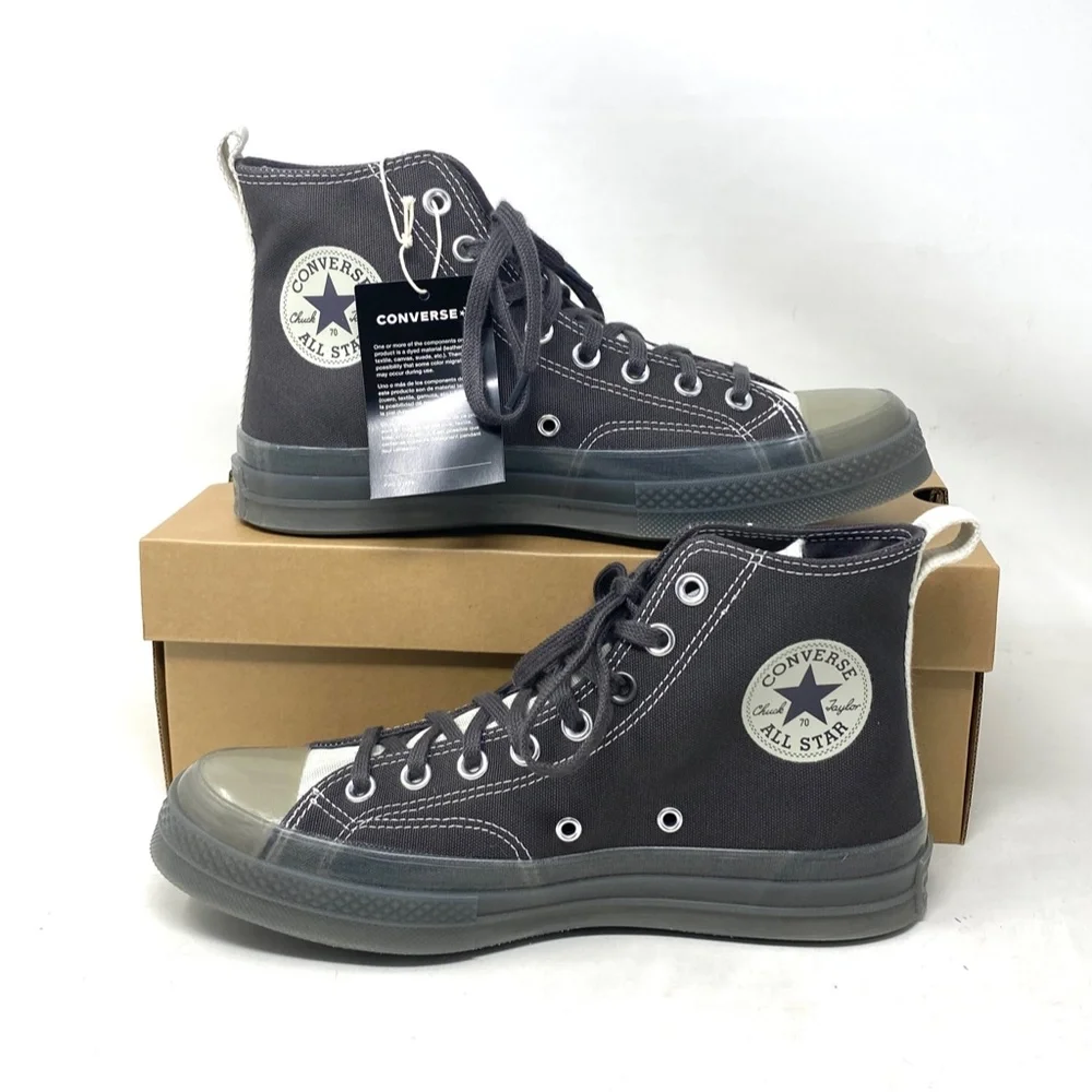 Converse Chuck 70 For Women Shoe High Top Sneakers Skate Gray Canvas A02277C